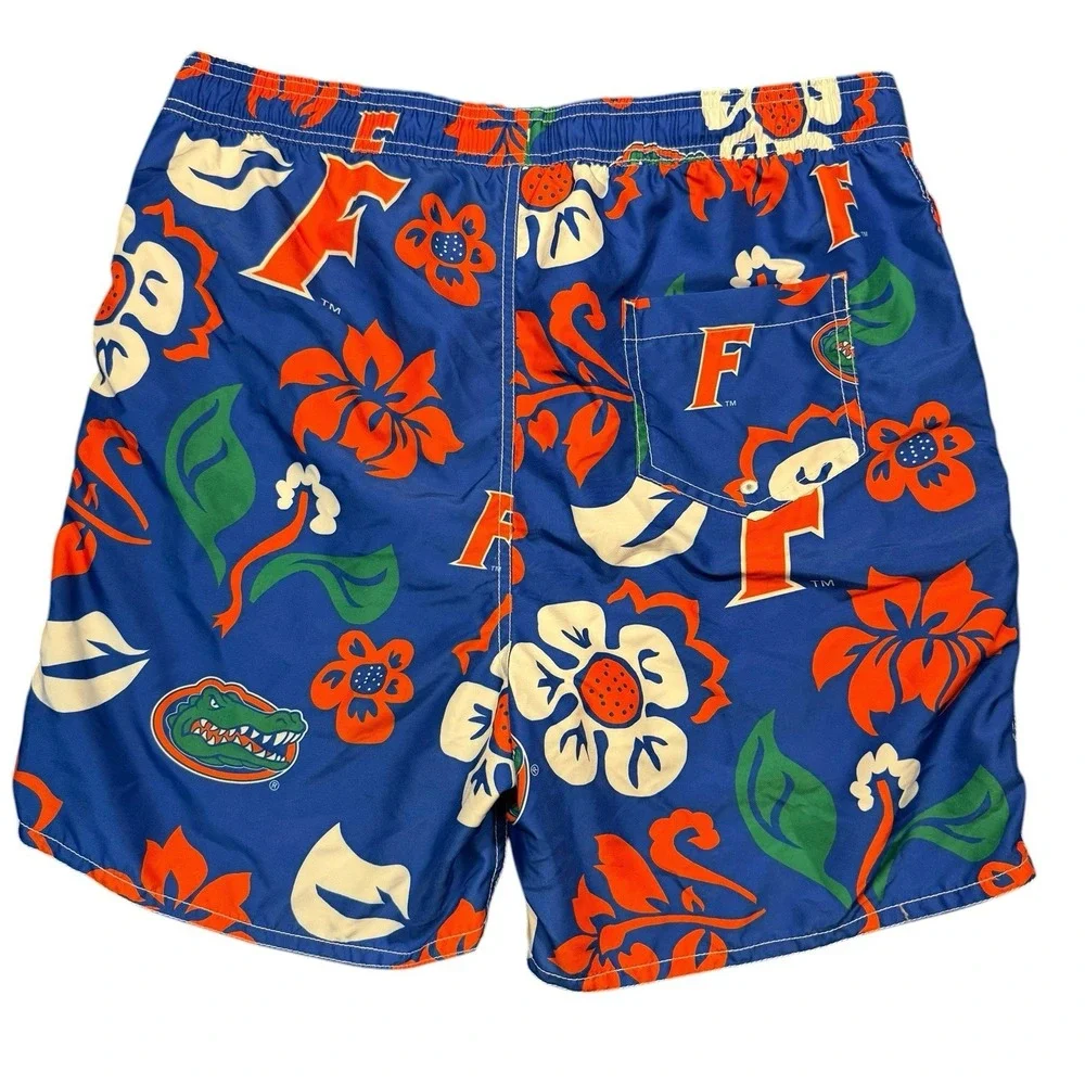 Wes & Willy University Of Florida Gators Floral Swim Trunks